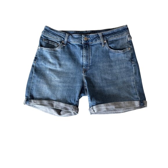 Mavi Womens‎ Pixie Denim Jean Shorts Stretch Cuffed Hem Size 30 Mid Wash - Picture 2 of 9